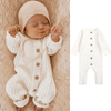 100% Cotton Winter Baby Knitted Romper Newborn Warm Sweater Jumpsuit Zipper Most Popular New Born Baby Clothing for Boys Girls