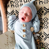 Send a Hat Winter Wearable Blanket Soft Newborn Clothes Baby Bamboo Gown Swaddle Wrap Solid Olive Bamboo Baby Knot Gown