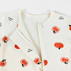 Custom Toddler Pajamas Cotton Pumpkin Printing 2 Way Zipper Sleeper Baby Convertible Zip Rompers Eco Friendly Baby Clothing