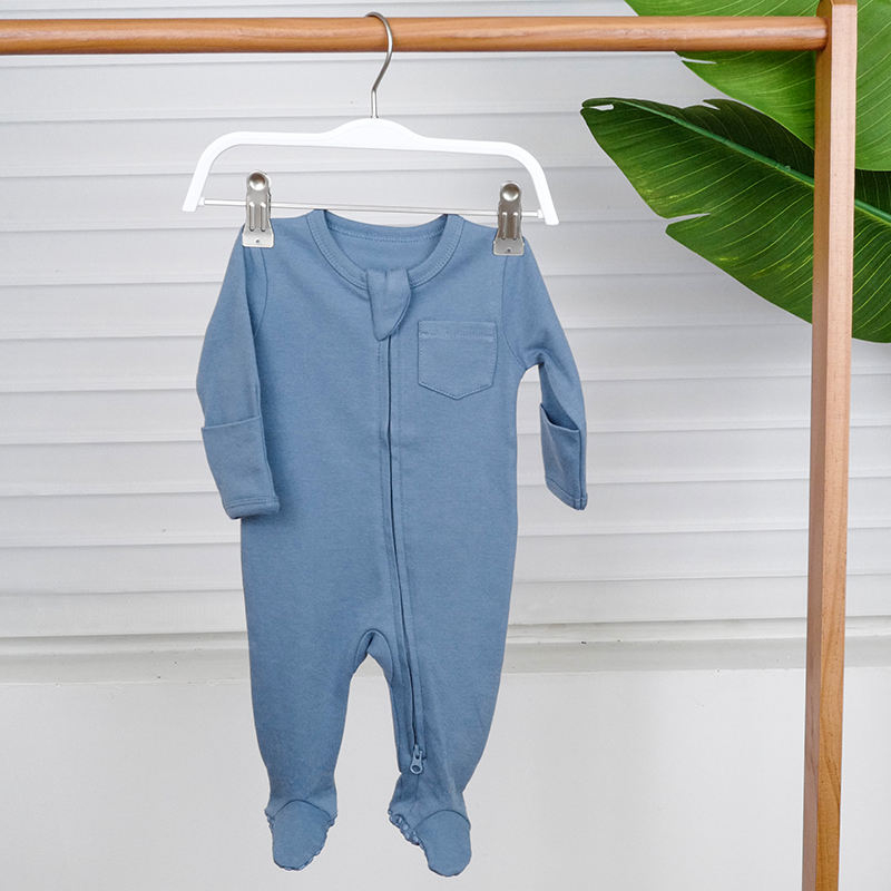 Unisex Newborn Baby Clothes Organic Cotton Zipper Sleepwear Pajamas Winter Layette Beb En Gros Kids Rompers Bebi Bayi Babywear