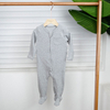 Unisex Newborn Baby Clothes Organic Cotton Zipper Sleepwear Pajamas Winter Layette Beb En Gros Kids Rompers Bebi Bayi Babywear