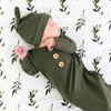 Send a Hat Winter Wearable Blanket Soft Newborn Clothes Baby Bamboo Gown Swaddle Wrap Solid Olive Bamboo Baby Knot Gown