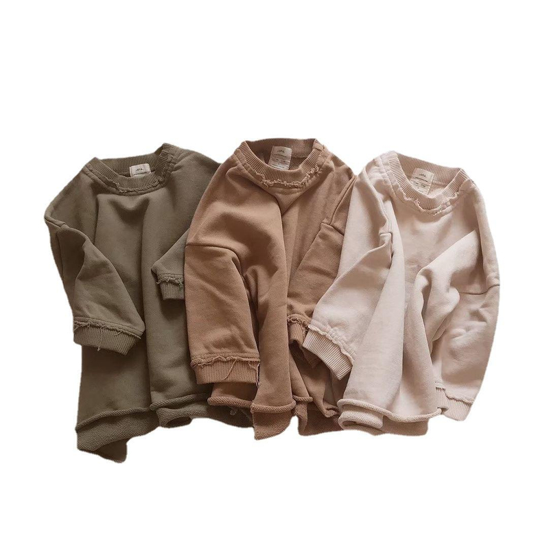 Custom Fashion Family Clothes Matching French Terry Sweatshirt Aile Uyumlu Kazak Mommy Father and Me Three Pcs Family Set