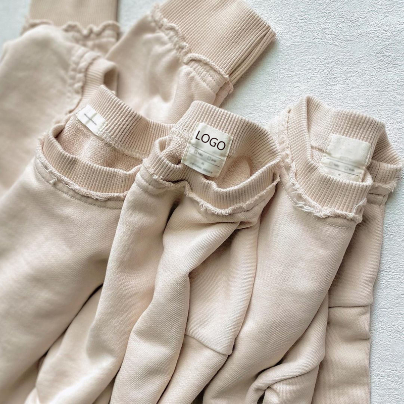 Custom Fashion Family Clothes Matching French Terry Sweatshirt Aile Uyumlu Kazak Mommy Father and Me Three Pcs Family Set