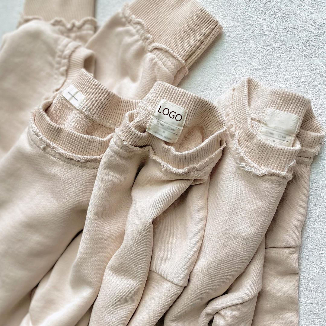 Custom Fashion Family Clothes Matching French Terry Sweatshirt Aile Uyumlu Kazak Mommy Father and Me Three Pcs Family Set