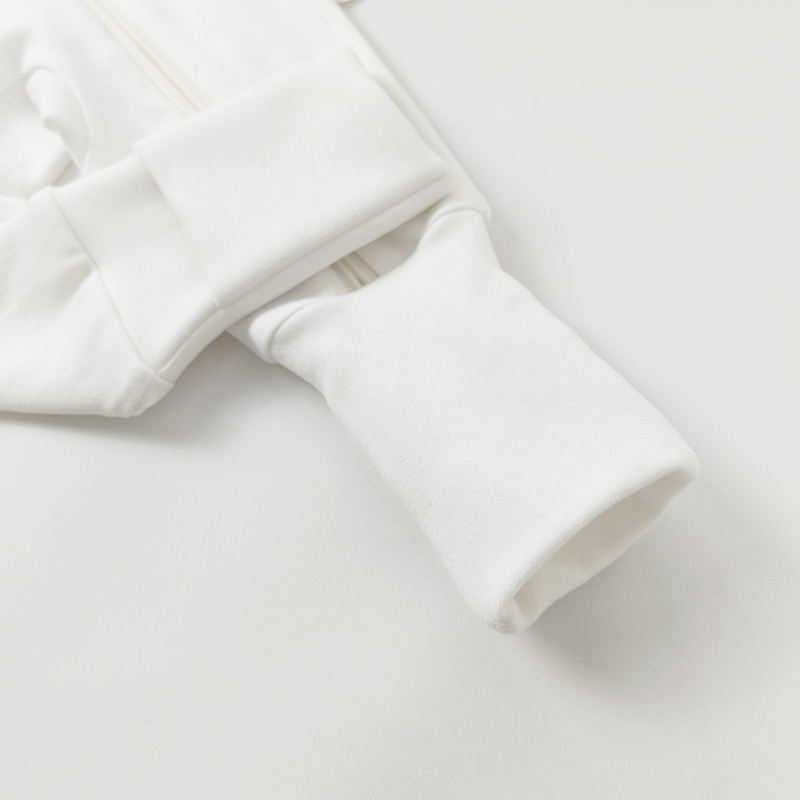 Kids Onesie Pajamas Bodysuit Infant Sleepsuit Long Sleeve Cotton White Custom Baby Romper